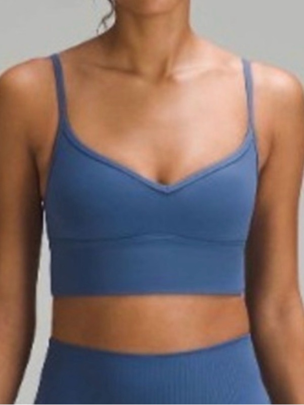 Lululemon Align Sweetheart Sports Bra - A/B cup - Size 6 - Pitch Blue - Picture 3 of 3